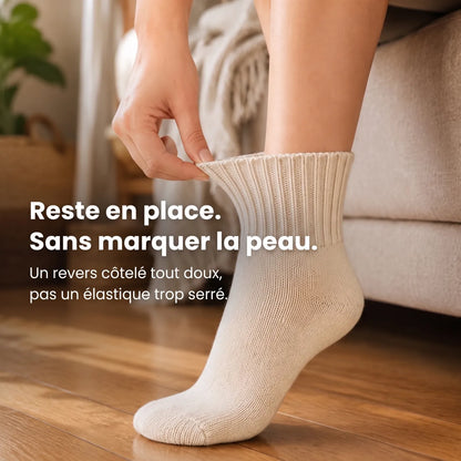 Revers côtelé qui reste en place sans marquer la peau